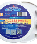 Round White Plastic Access Panels Feature Secure Spring Clips For A Snappy Diy Install Measuring Six Point Five Inches Across Pack of Two