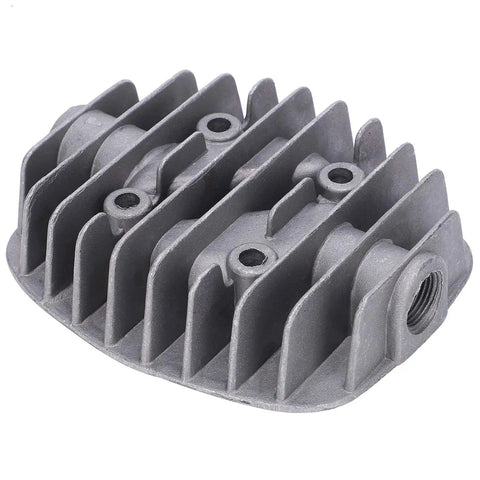 Air Compressor Cylinder Head Rebuild Kit 2 Pack Compatible With 2.5P 3P 5P 6P Double Cylinder Units shown in cast aluminum
