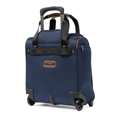 Underseat Carry-On Softside Luggage Road-Ready With Removable Personal Organizer And Water-Resistant Pocket, back view