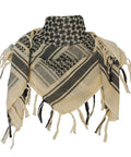 Cotton Shemagh Keffiyeh Tactical Desert Scarf Neck Head Wrap With Tassel For Men And Women 41 By 43 Inches Tan Breathable Skin Friendly