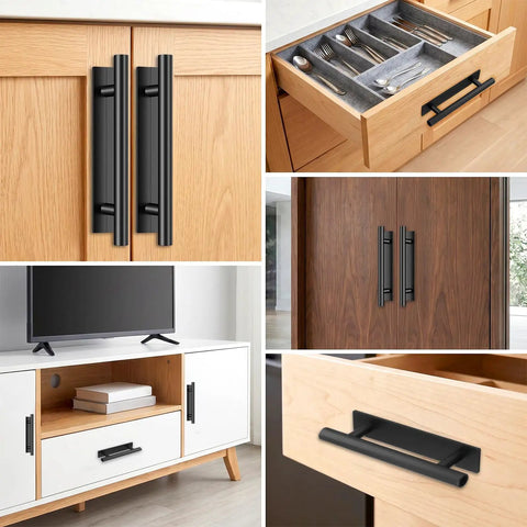 40 Pack Peel And Stick Cabinet Handles With Double Sided Tape No Sweat Install Abs Plastic Push Pull Helper For Kitchen Sliding Doors Furniture Upgrade Game Changer on various cabinets and drawers.