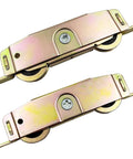 Sliding Patio Door Roller Assembly For One And One Quarter Inch Steel Ball Bearing With Side Adjustment Replacement Kit For Wood Aluminum And Vinyl Doors Compatible With Popular Brands Like Jeld Wen Milgard Marvin Peachtree Caradco And More 2 Pack
