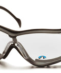 V2G Readers Eyewear With Clear Anti Fog Lens Plus 2.5 Diopter, Black Frame And Strap, Vented Headband And Temples, Adjustable Ratchet Fit
