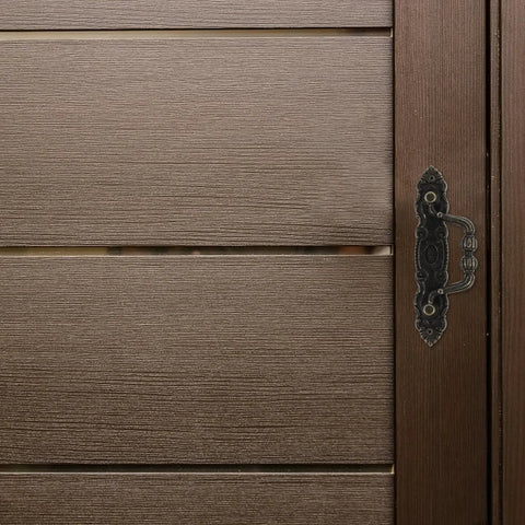Six Piece Antique Cabinet Handles Set Vintage Drawer Pulls in European Style Zinc Alloy Hardware on wooden cabinet door