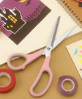 Pink-handled 8.5 Inch Pastel Scissors 3 Pack Ultra Sharp Stainless Steel Heavy Duty Kitchen Shears with soft grip handle
