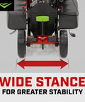 Versa 2-In-1 Tiller Cultivator Equipped With 99cc 4-Cycle Viper Engine showing wide stance for stability