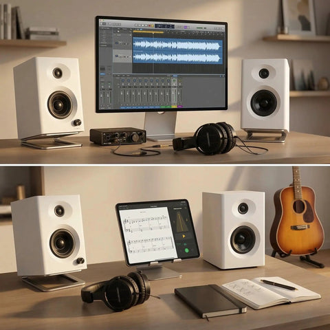 PC Speakers With Bluetooth 5.3, 3-Inch Full-Range Drivers Deliver 60W Peak, 30W RMS, Distortion-Free Stereo for Gaming and Movies