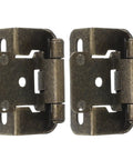 Heavy Duty Two Pack Self Closing Semi Concealed Cabinet Hinges With Cover Plate For Marine RV Yacht Doors