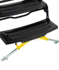 Solid Stance RV Step Stabilizer Kit For Fifth Wheels Travel Trailers And Motorhomes eliminates bounce adds stability black steps