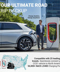 Legit Ul 2252 Certified Nacs To Ccs1 Adapter Hit Tesla Superchargers Smooth As Butter With 600A Fast Charging And Interlock Safety Lock Compatible With Ford Rivian Gm Volvo Polestar EVs, charging a CCS1 EV at supercharger.