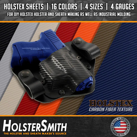 Top Shelf 0.093 Inch Thick Thermoform Sheet With A Knockout Carbon Fiber Texture 3 Pack Of 12X24 Inch Foliage Green Vacuum Forming Plastic for holster crafting.