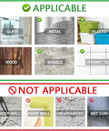 Self Adhesive Aluminum Hooks Heavy Duty Wall Mount Hangers No Drill Stick On For Towel Coat Robe Shower Bedroom Bathroom Kitchen Black 6 Pack Rust Resistant applicable surfaces image with glass, metal, plastic, wood, marble, ceramic tile; not for powder wall, paint wall, uneven or wet surfaces.
