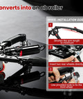3 In 1 Hydraulic Twist Arm Trainer With Ab Roller And Hooks, showing assembly instructions for ab roller conversion.