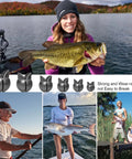 Image of anglers using 120Pcs 200Pcs Fishing Weights Sinkers Premium Split Shot Round Removable Sinkers for Freshwater and Saltwater Fishing Set