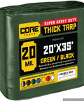 Extreme Heavy Duty 20 Mil Tarp Cover Waterproof and UV Resistant Rip and Tear Proof Poly Tarpaulin packaging