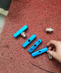 Three Pack One Half Inch Thread Three Way Manifold Block Splitter Quick Connect Air Hose Splitter Coupler parts on mat