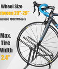 Go To Bike Floor Parking Rack For Indoor Garage Storage And Home Use Adjustable 4 Bike Capacity Stable Bike Stand with bicycle