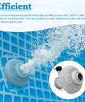 Large Inlet Air Nozzle For 1900 To 2450 GPH Pool Pumps, Pool Return Jet Replacement Part Kit in use in above ground pool