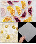 Nonstick Silicone Dehydrator Mats 8 Pack Reusable Tray Liners For Food And Fruit Drying Steaming Mesh Sheets Cut To Fit