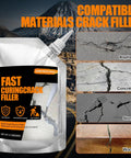 Self Leveling Concrete Crack Filler And Rapid Dry Cement Sealant For Driveways And Patios Goes On Smooth in dark rock gray 17.5 oz.
