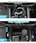 Before and after of Must Have Center Console Organizer For 2023 To 2026 Chevy Colorado And 2023 To 2026 GMC Canyon Armrest Storage Box