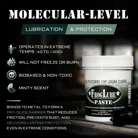 Heavy Duty Gun Lubricant Paste For Firearms With Metal Bonding Tech Non Toxic 4oz Rugged Gun Grease That Fights Wear Rust And Corrosion Bonds To Metal On Heat Navy SEAL Developed