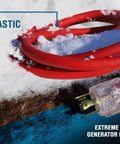 Beefy 30 Amp L14-30 Generator Extension Cord, 30ft Long, Lighted Plugs, SJEOW Insulation in snow, flexible to -58F