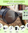 Plug-and-Play 750W Mid Drive Ebike Conversion Kit With VD03 Digital Display And 44T Chainring components illustration