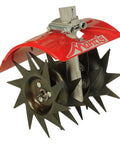 Beefed Up Tiller Aerator Attachment For Mantis Tillers And Cultivators Which Slices Thousands Of Tiny Slits To Relieve Soil Compaction