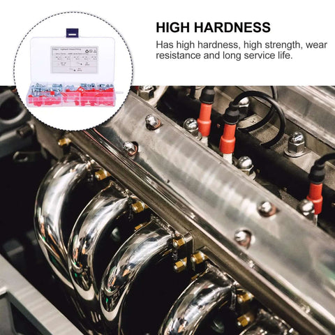 Premium 100 Piece Zerk Grease Nipples Kit With Caps Plus High Temp Wear Resistant Iron And Pe Fittings For Industrial Hydraulic Equipment Maintenance No Mess Leak Free Operation Made To Fit All Standard Fittings Today. 100-piece grease kit in box on engine