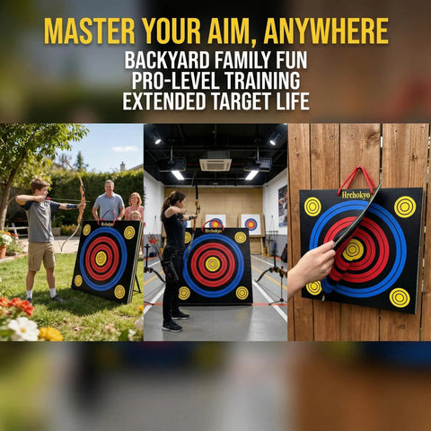 High Density XPE Foam Archery Target 20 Inch Square for recurve and compound bow practice in backyard and indoor settings