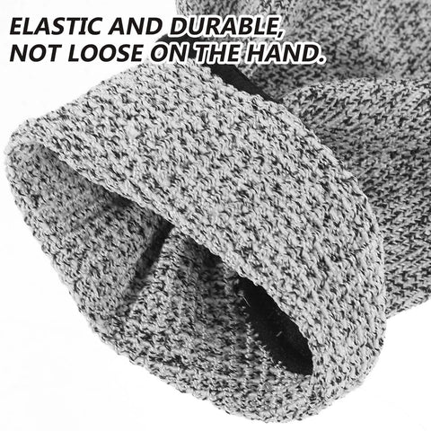 Built Like A Tank Cut Resistant Arm Sleeve Featuring Tough Hppe Knit and Stretch Fit Design for Mechanics Yard Workers and Handy Crews Craving Nuts and Bolts Level Forearm Armor close-up showing elastic and durable material.