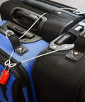 30ft Outdoor Security Cable Lock For Travel Luggage Braided Steel Wire Rope securing two suitcases with double loop design