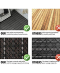 Comparison of Interlocking 12x12 Wood Plastic Composite Patio Deck Tiles For Indoor And Outdoor Use Water Resistant Flooring
