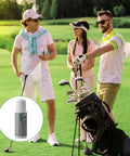 Golfers on a course discussing the Two Pack Golf Anti Slice Gel Sticks 2.2 Oz Real Time Swing Feedback For Driver Irons Woods And Hybrids