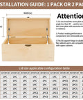 Installation guide for Two Pack Soft Close Hinges For Toy Boxes And Chests With Adjustable Tension And Multi Angle Lid Support