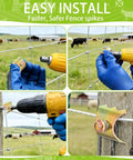 Heavy Duty Built Like A Tank Galvanized Wire Fence Staples One And Half Inch Rust Resistant Post Screws Bulk 100 Pack Hassle Free Power Drill Install.