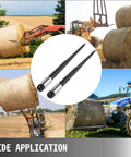 Beefy 49 Inch Hay Bale Spear Spike With Quick Attach 4000 Lb Capacity Square Bale Forks With Tractors And Loaders