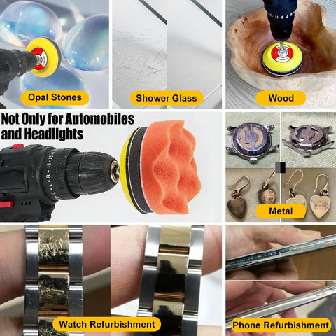 All In One 192 Pack Wet Dry Sanding Discs Kit for Rotary Tools, polishing opal stones, glass, wood, metal, watches, phone