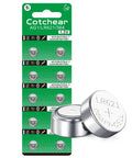 Top Shelf 10 Pack AG1 Button Cell Batteries 1.5V For Watches Cameras Calculators Remotes LR621 364 SR621SW Genuine Replacement on display.
