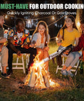 Group using Powerful Propane Torch Gun For Kitchen And BBQ With Adjustable Flame CSA Certified High Heat Up To 2462 Fahrenheit