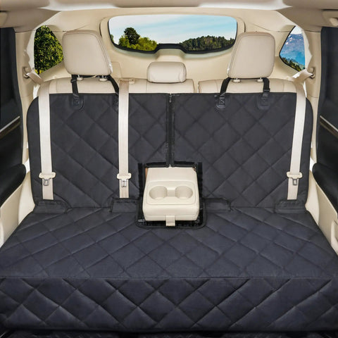 Backseat Dog Car Seat Cover Waterproof, Nonslip And Scratch-Proof Protector For Pet Fur And Mud, Washable Backseat Shield Installed