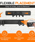 48 Inch Garage Tool Organizer Wall Mount Tough As Nails Heavy Duty Storage Rack With Adjustable Hooks Holds Up To 520lbs Metal Construction