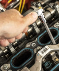 Mechanic using Beast 74 Piece Master Torx Bit Socket Set With External And Tamper Proof Torx Bits in engine repair