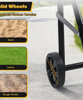 Heavy Duty Outboard Boat Motor Stand With Wheels 165 Lb Load Capacity Portable Motor Trolley wheel on various terrains