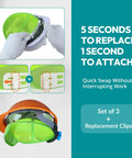 Clip On Cooling Mesh Hard Hat Sweatband Integrated All Day Comfort Top Pad Set Washable Liner with visible installation guides