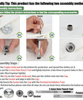 Instruction guide for No Sew 12 Sets 15mm Snap Button Fastener Kit With 4 Metal Install Tools For Denim Jeans Pants Leather Bags