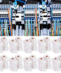 500 Pack 2 Pin 10A 220V Push Wire Connectors Quick Connect Spring Terminal Blocks For LED Strip Lights DIY Friendly