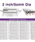 Heavy Duty Galvanized Gravity Conveyor Rollers For Warehouse Moves And Factory Runs Durable Non Powered Steel Rollers 50mm diameter specifications