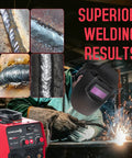 Welding demonstration using 140A 3 In 1 Portable Welding Machine For Flux Core MIG Stick And Lift TIG 110V Inverter Welder
